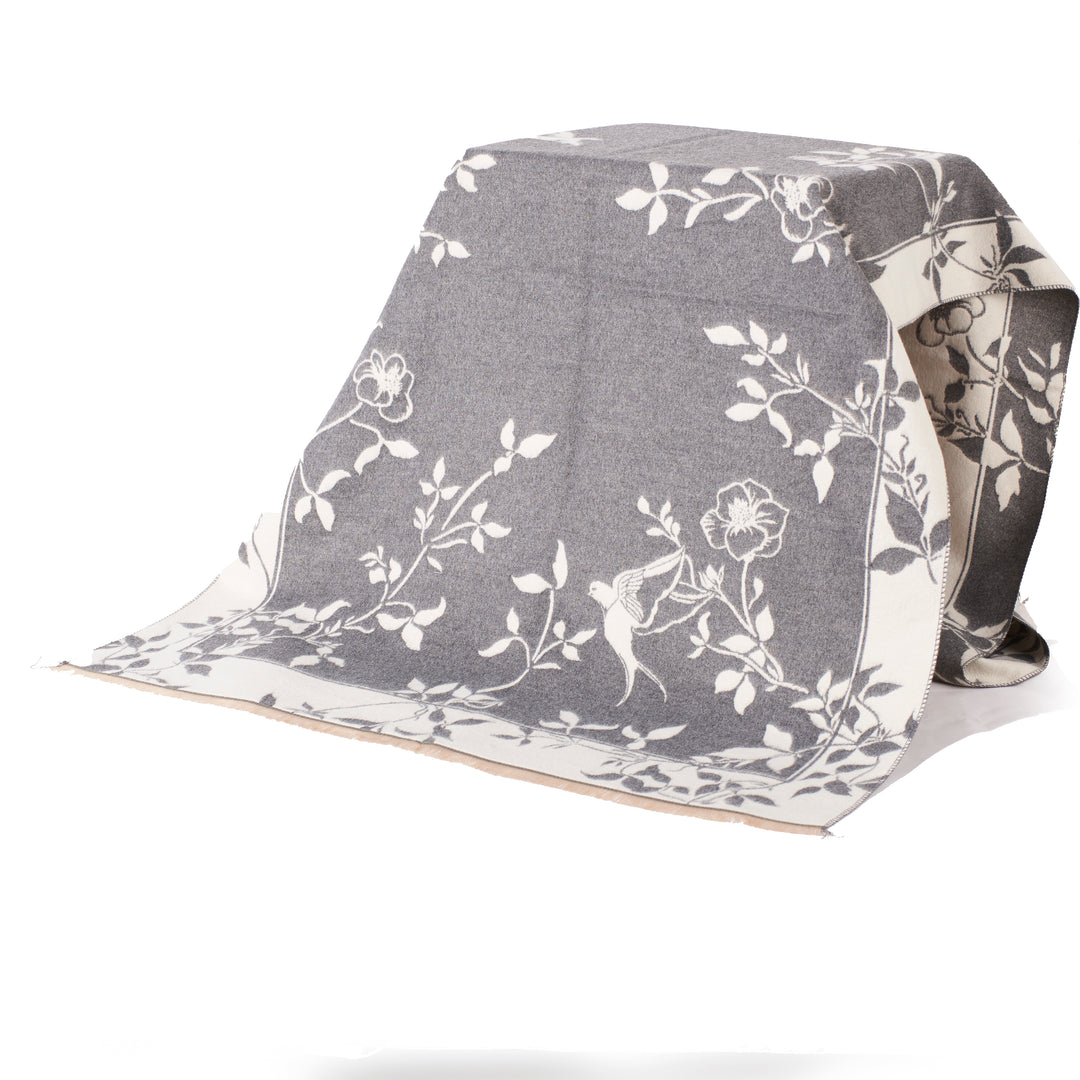 Winter Vine Reversible Shawl