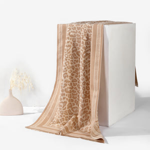 Wild Noir Statement Shawl - Brown