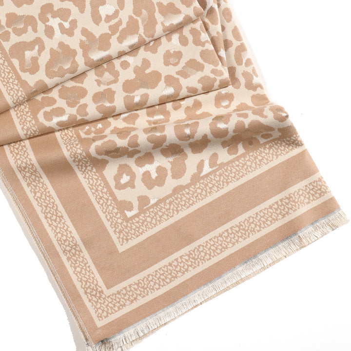 Wild Noir Statement Shawl - Brown