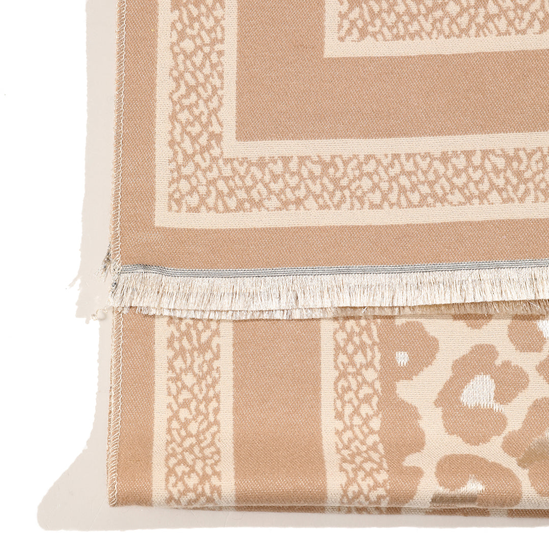 Wild Noir Statement Shawl - Brown