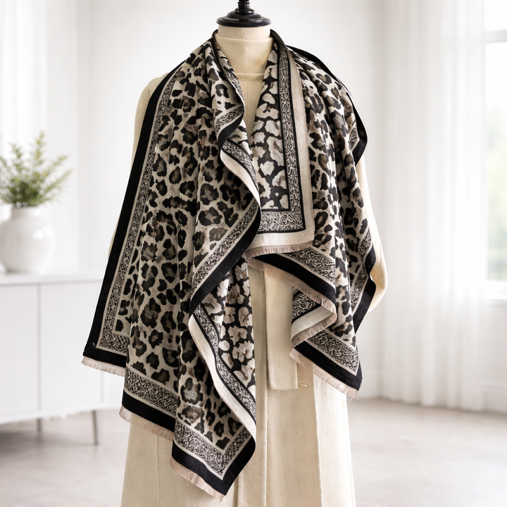 Wild Noir Statement Shawl - Black - Salty Accessories