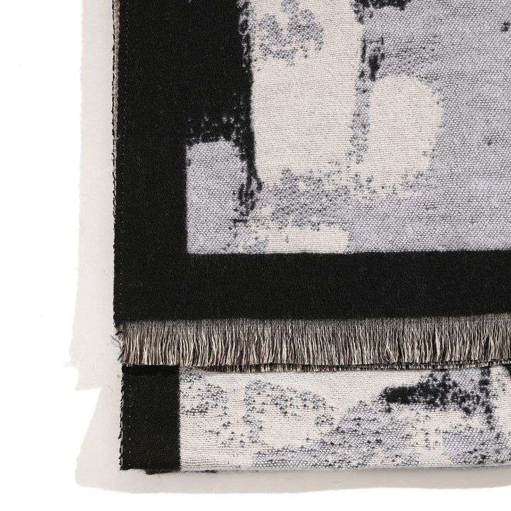 Shadow Petal Art Shawl - Black