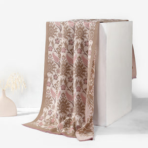Blossom Beige Elegant Winter Scarf - Salty Accessories