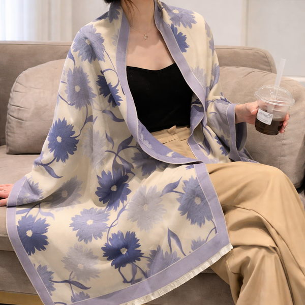 Bloom Grace Shawl - Lavender