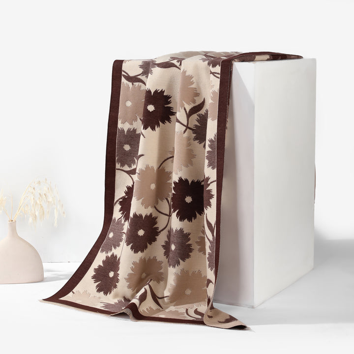 Bloom Grace Shawl - Brown