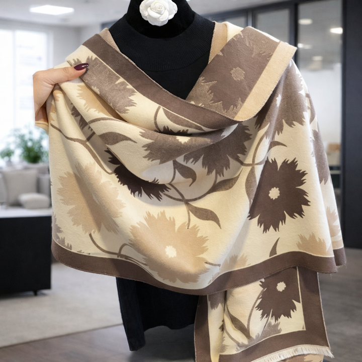 Bloom Grace Shawl - Brown - Salty Accessories