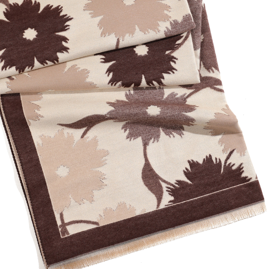 Bloom Grace Shawl - Brown