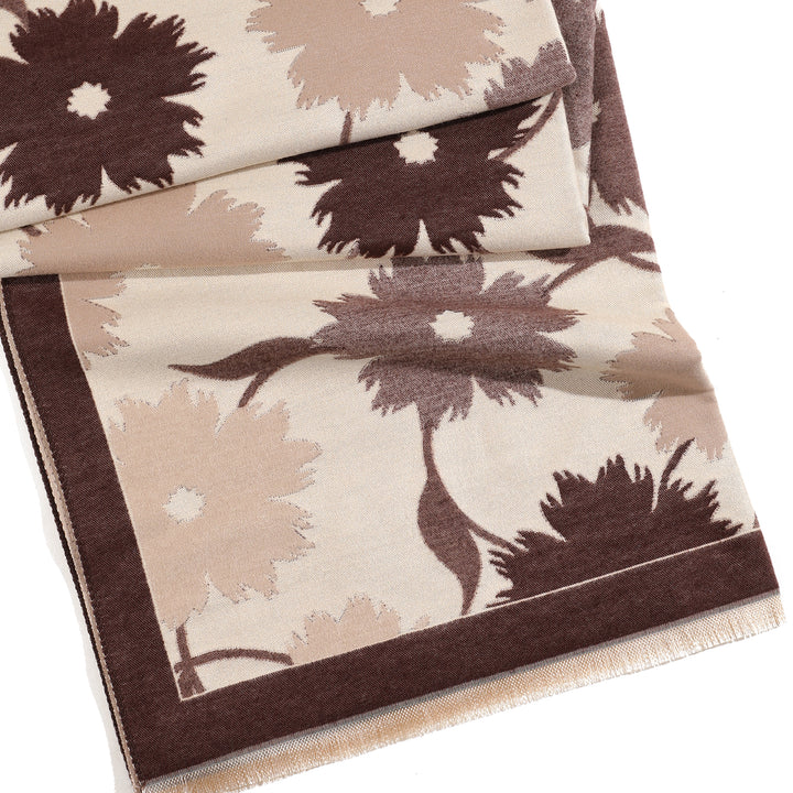 Bloom Grace Shawl - Brown