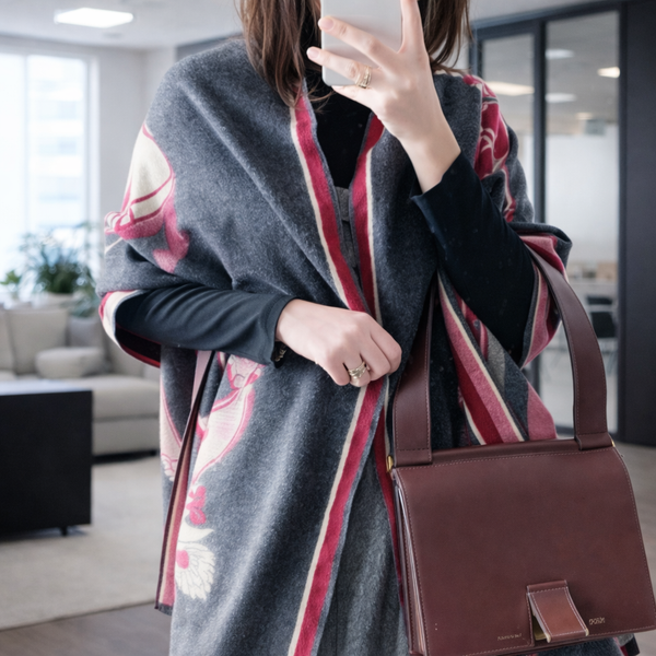 Celeste Grace Shawl - Dark Grey