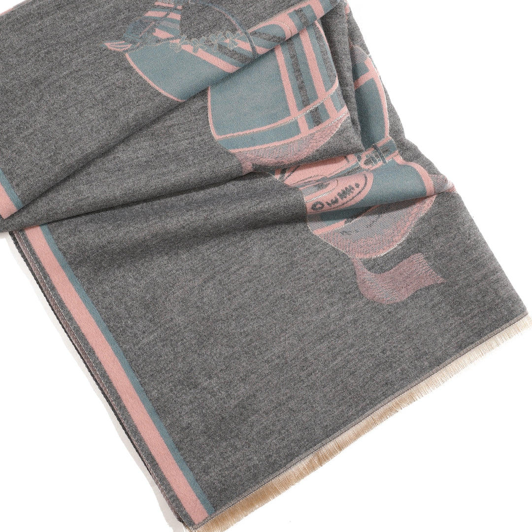 Celeste Grace Shawl - Light Grey