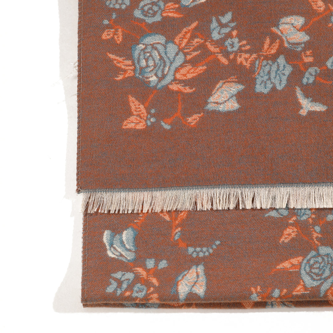 Eden Bloom Reversible Shawl - Beige