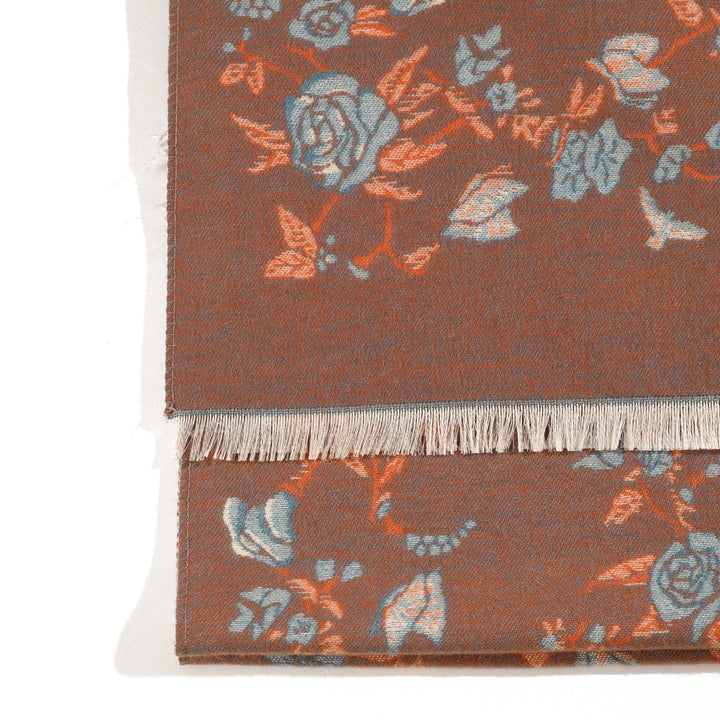 Eden Bloom Reversible Shawl - Beige