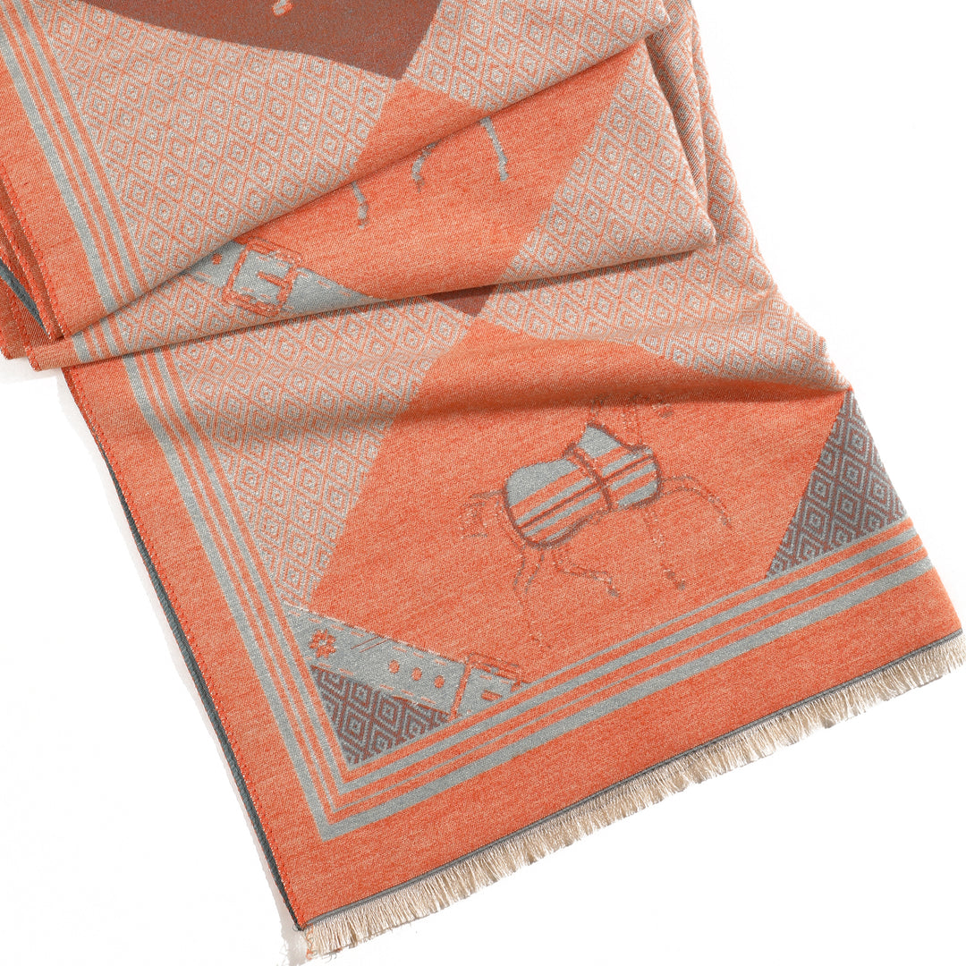 Ethereal Grace Heritage Shawl - Turquoise