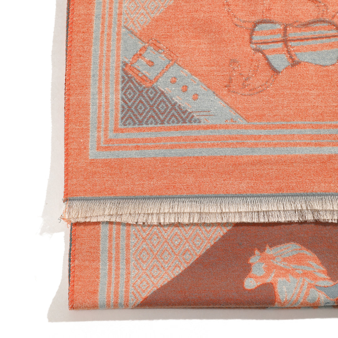 Ethereal Grace Heritage Shawl - Turquoise