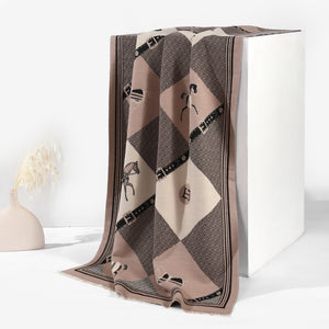 Ethereal Grace Heritage Shawl - Beige