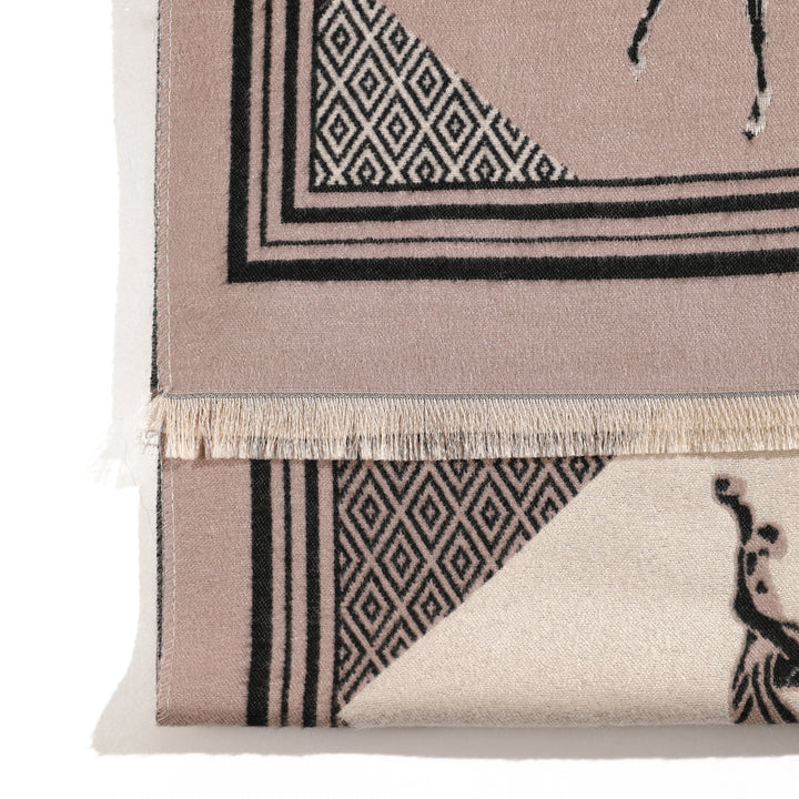 Ethereal Grace Heritage Shawl - Beige