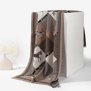 Ethereal Grace Heritage Shawl - Light Brown