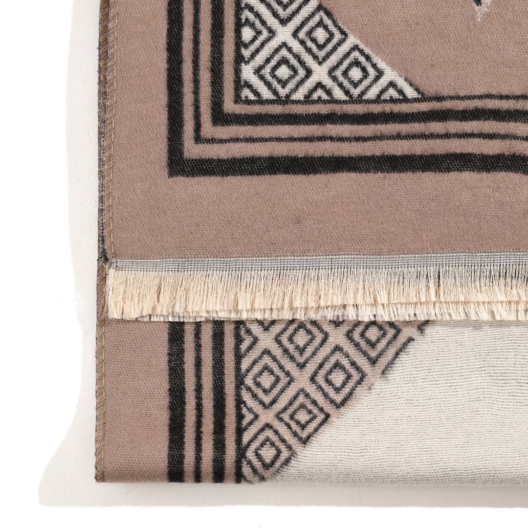 Ethereal Grace Heritage Shawl - Light Brown