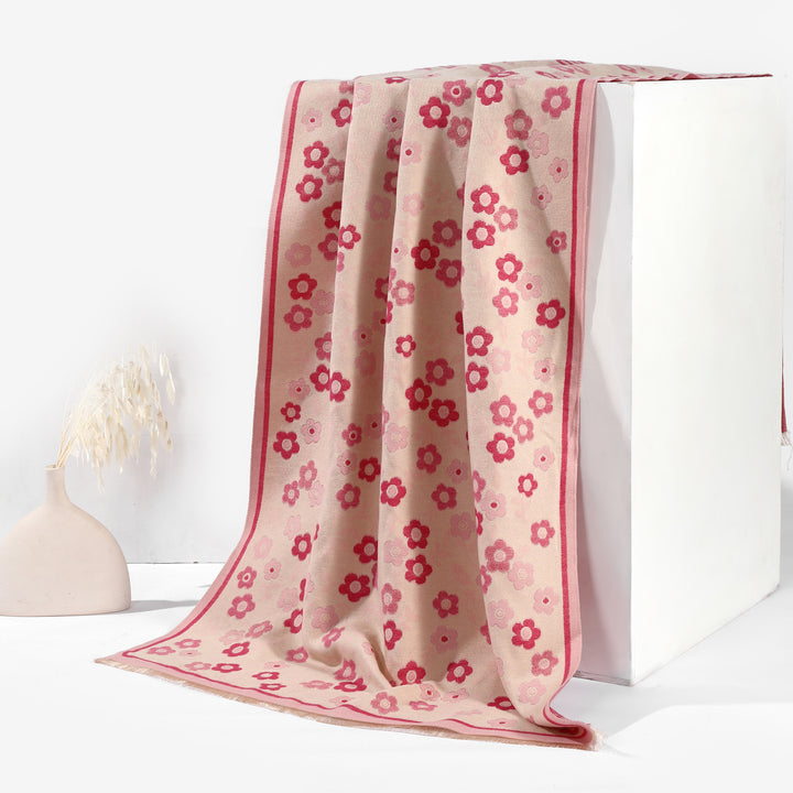 Blossom Philox Floral Shawl - Pink