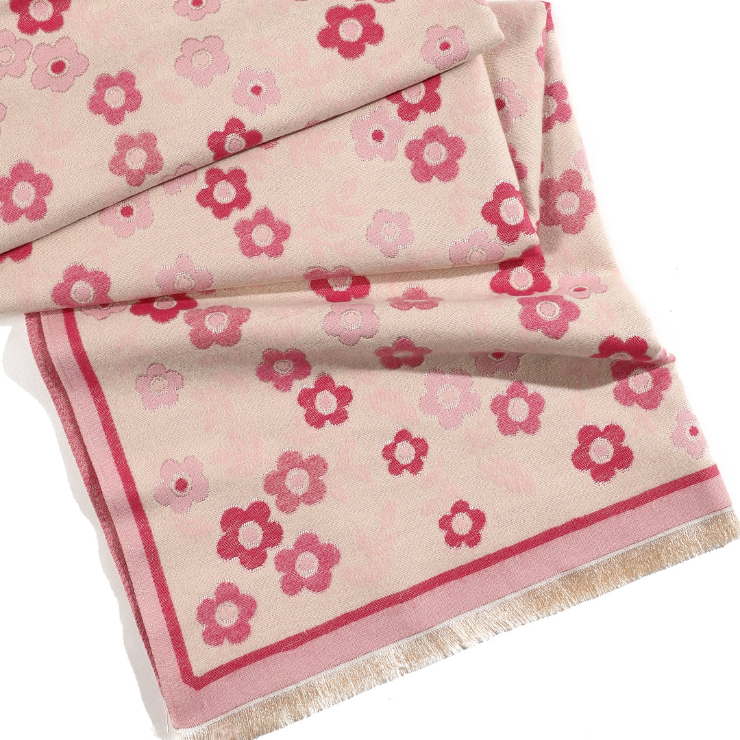 Blossom Philox Floral Shawl - Pink