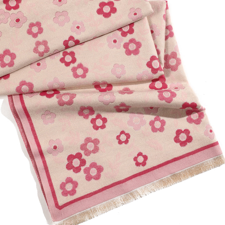 Blossom Philox Floral Shawl - Pink