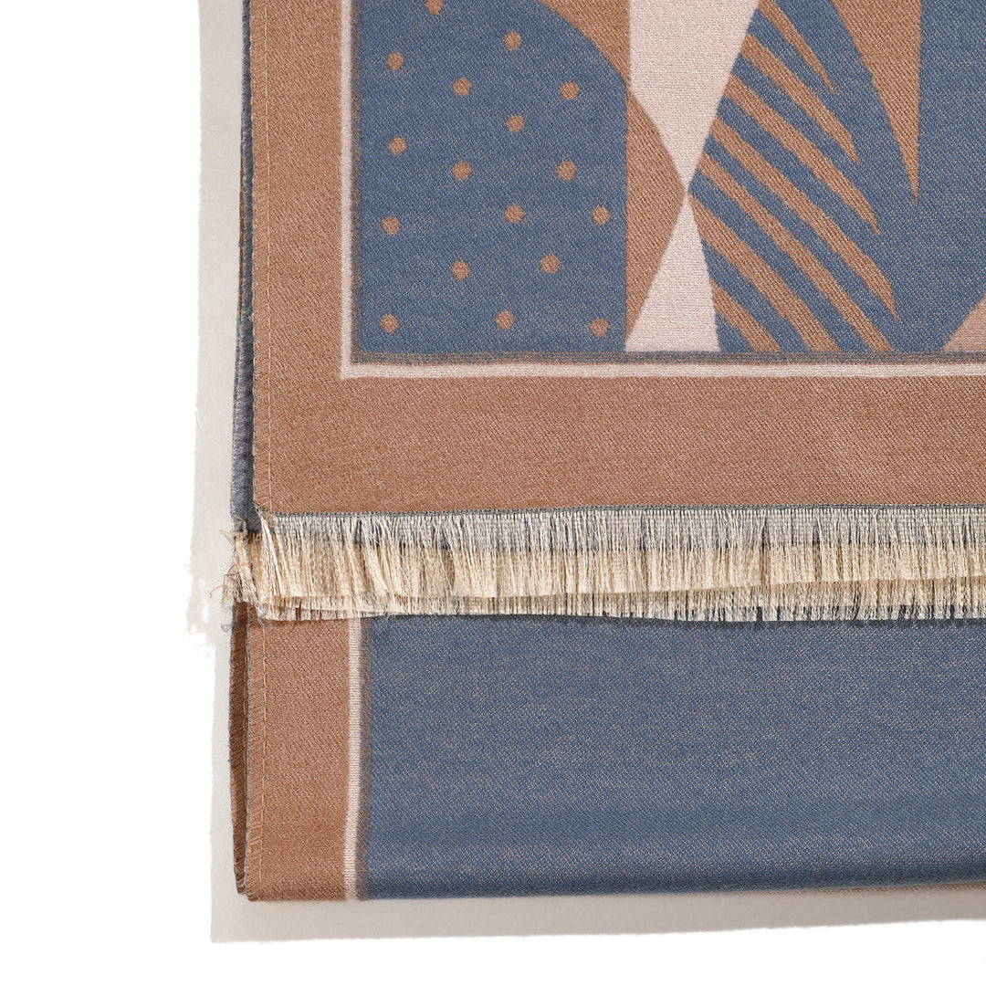 Azure Muse Artisanal Shawl - Blue