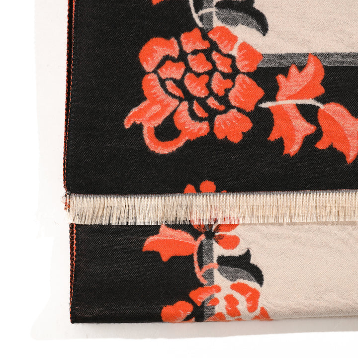 Amber Bloom Luxe Scarf - Beige