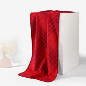 Plaid Cozy Scarf - Red