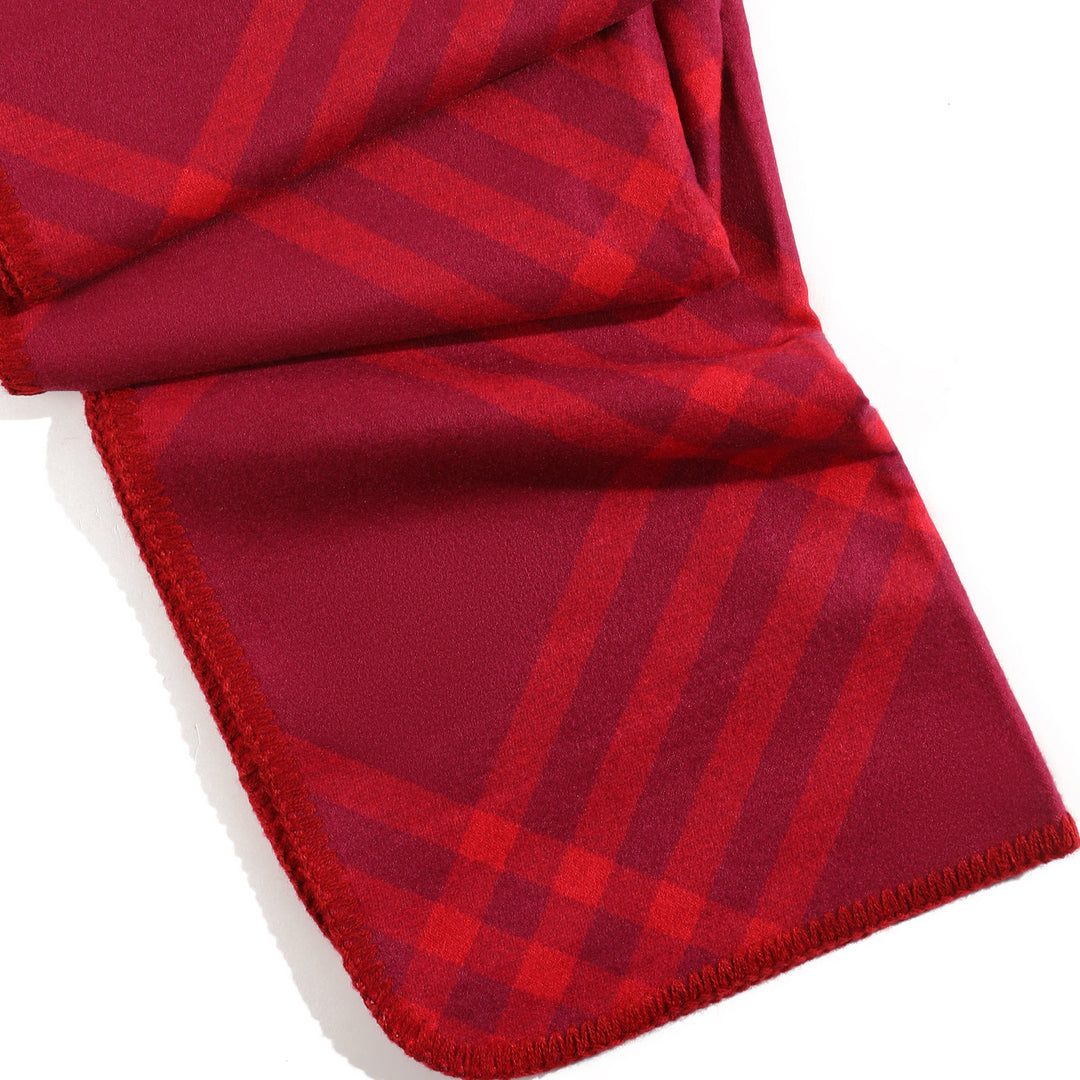 Plaid Cozy Scarf - Red