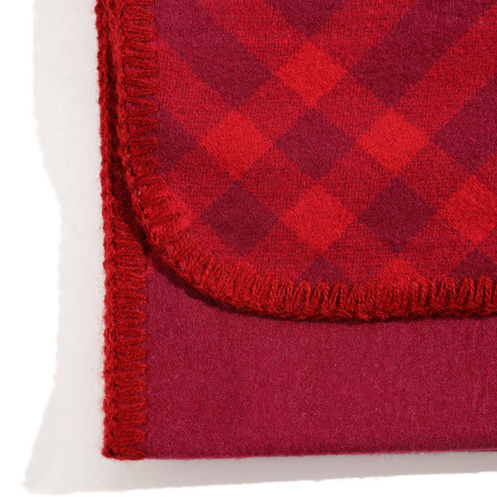 Plaid Cozy Scarf - Red