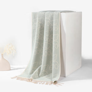 Beary Warm Shawl - Light Blue