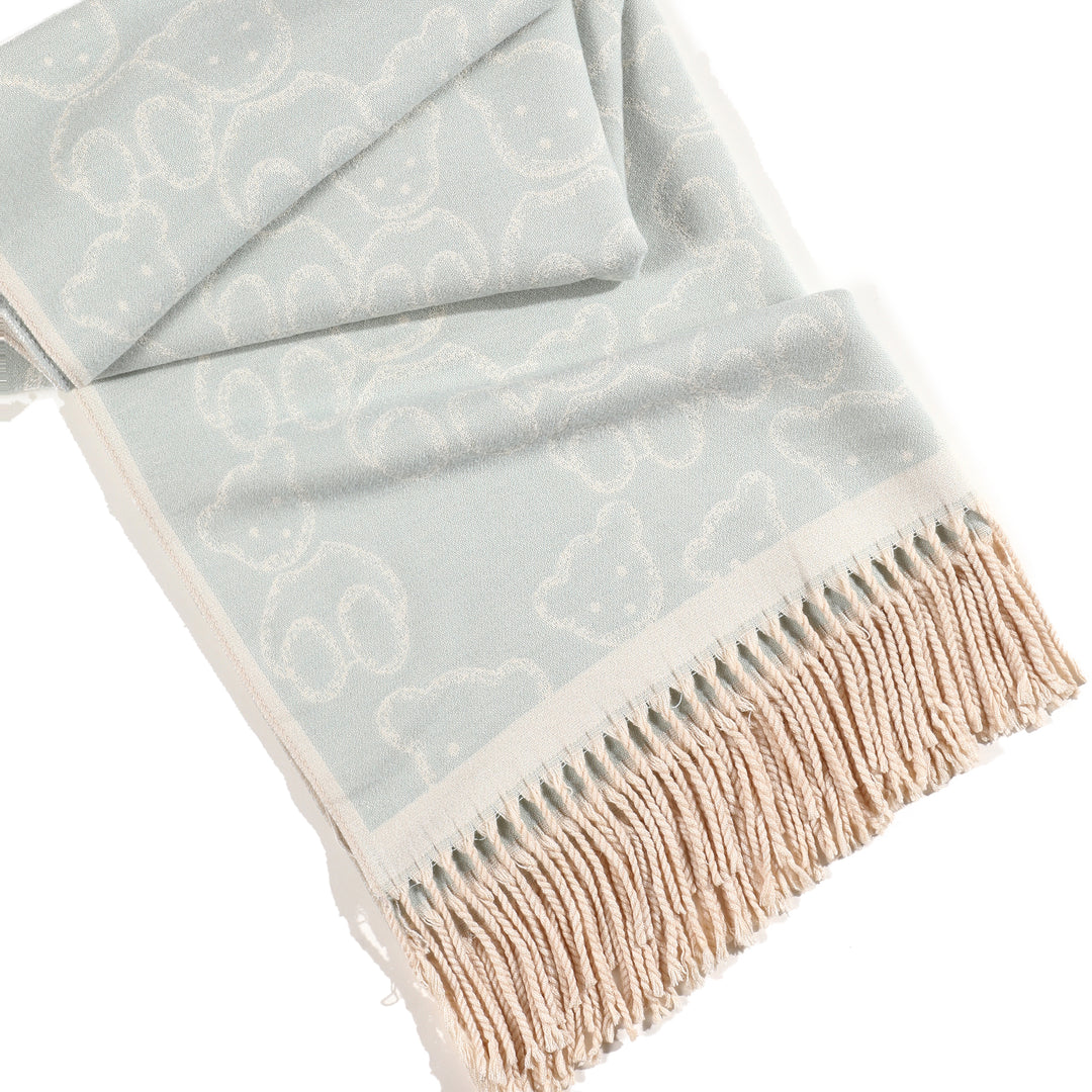 Beary Warm Shawl - Light Blue