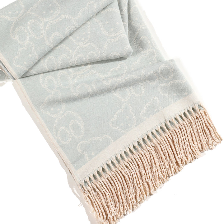 Beary Warm Shawl - Light Blue