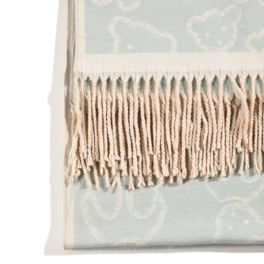 Beary Warm Shawl - Light Blue