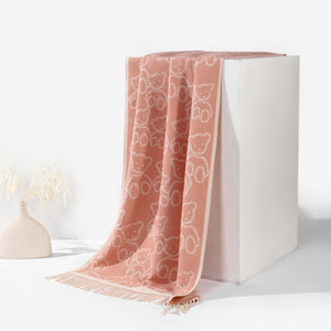 Beary Warm Shawl - Light Pink