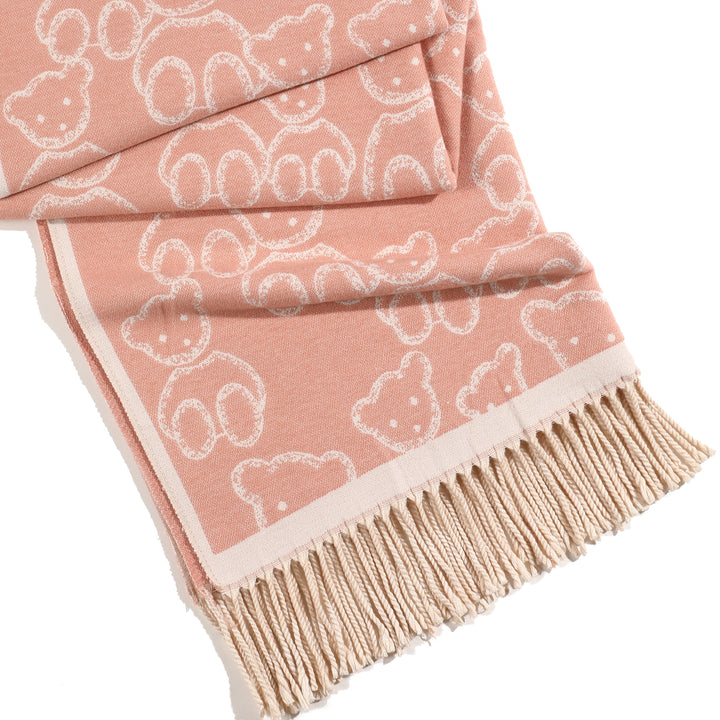 Beary Warm Shawl - Light Pink