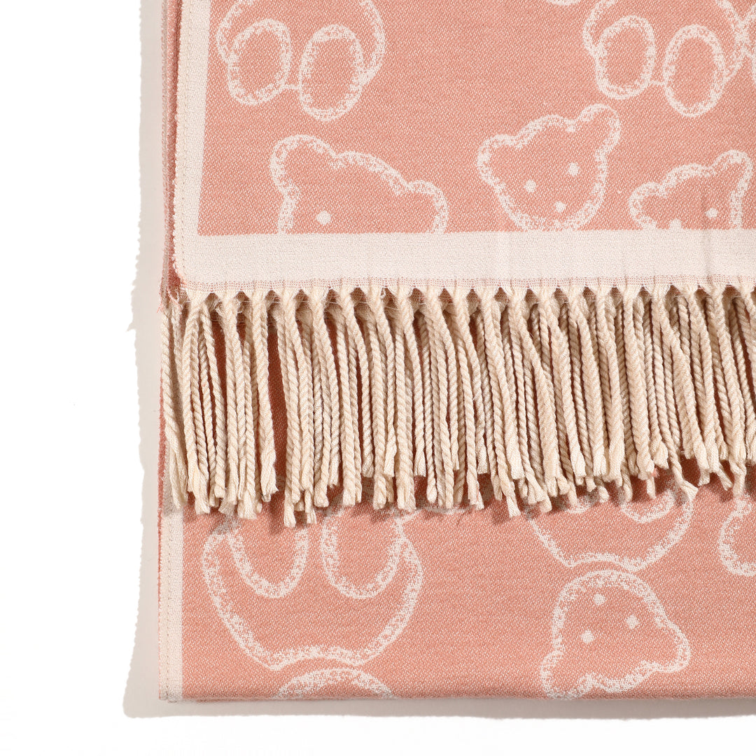 Beary Warm Shawl - Light Pink