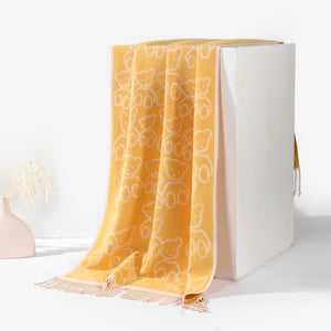 Beary Warm Shawl - Yellow