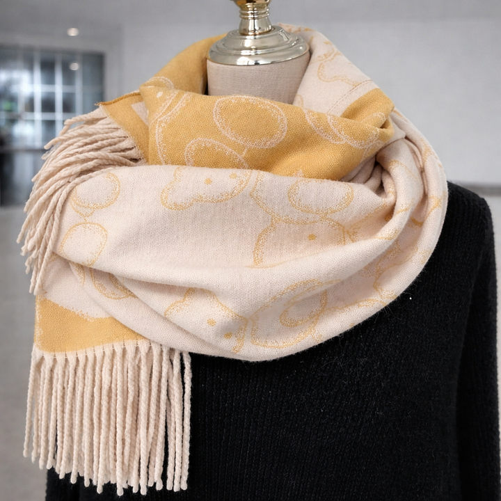 Beary Warm Shawl - Yellow