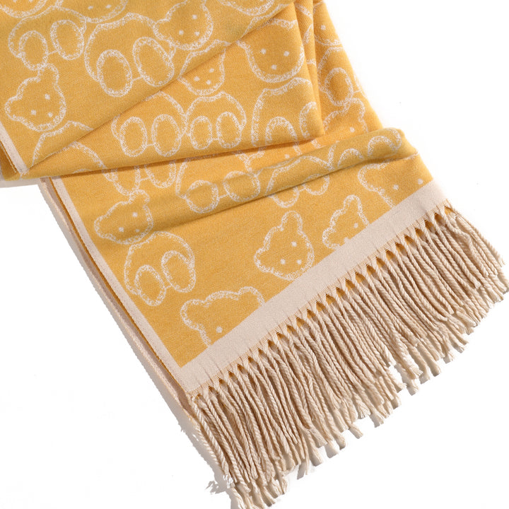 Beary Warm Shawl - Yellow