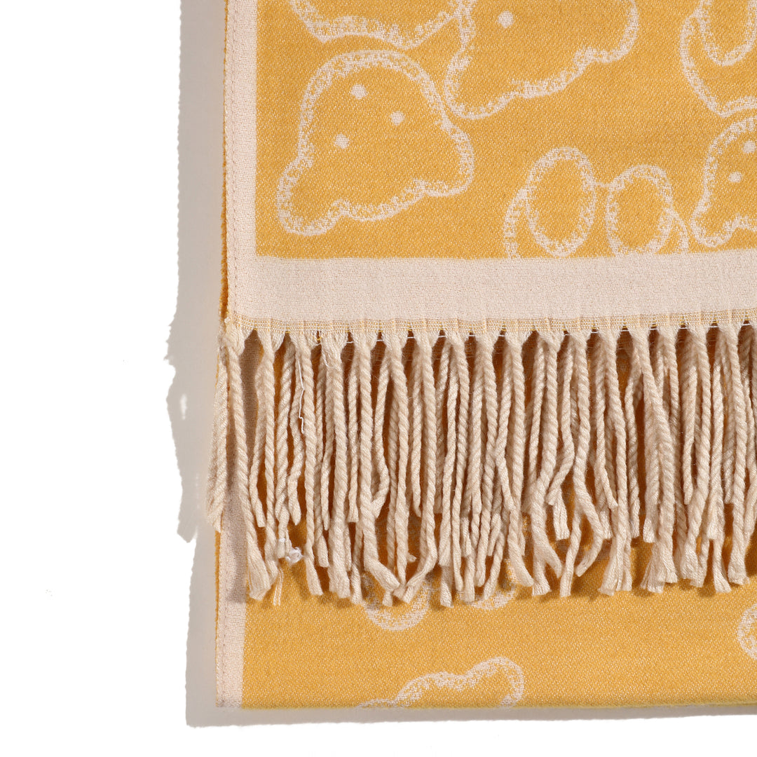 Beary Warm Shawl - Yellow