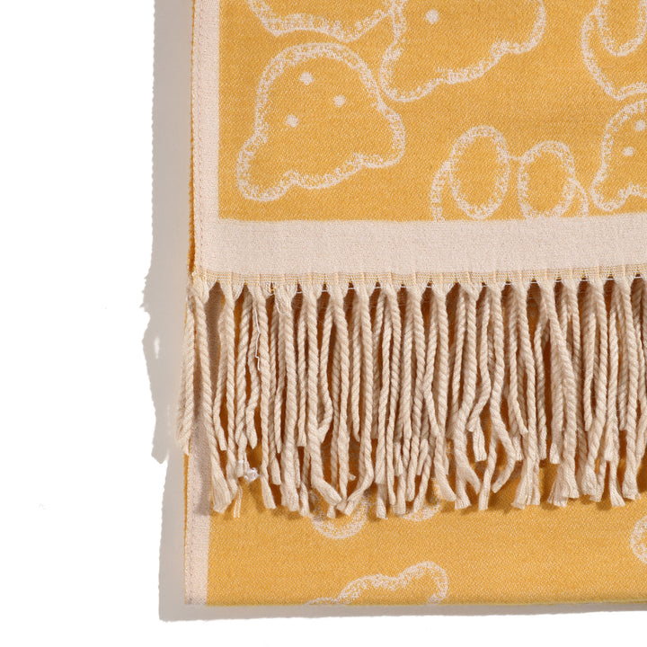 Beary Warm Shawl - Yellow