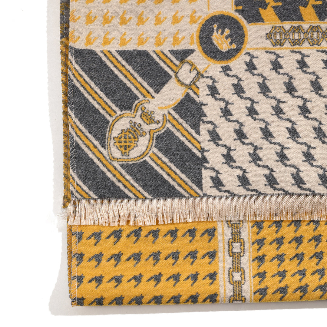 Monarch Mosaic Scarf - Yellow