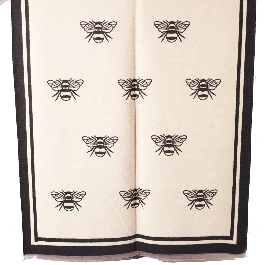 Royal Apiary Two-Tone Scarf - Black - Salty Accessories