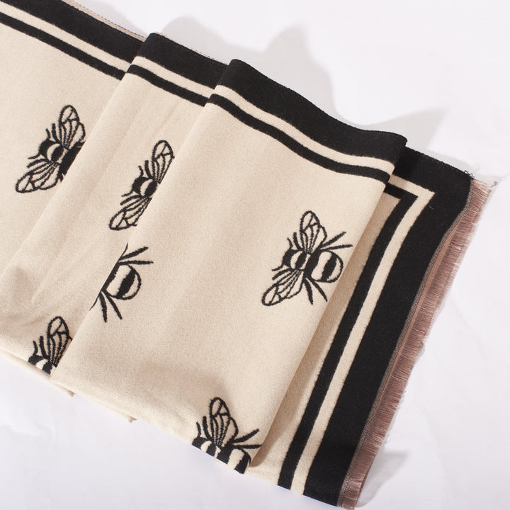 Royal Apiary Two-Tone Scarf - Black - Salty Accessories