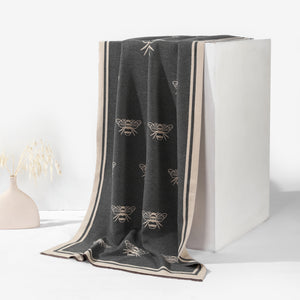 Royal Apiary Two-Tone Scarf - Grey - Salty Accessories