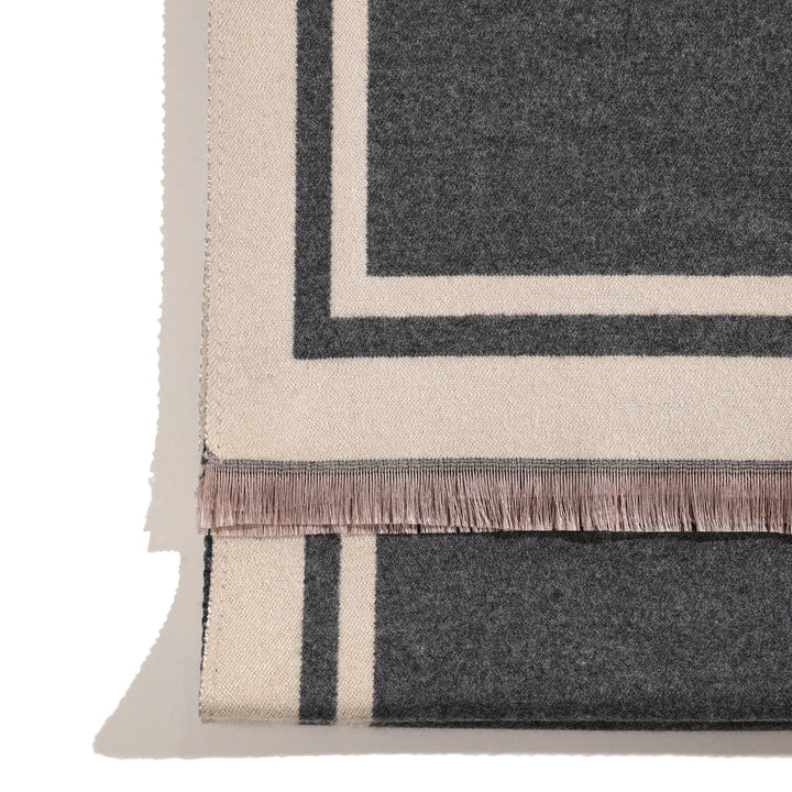 Royal Apiary Two-Tone Scarf - Grey