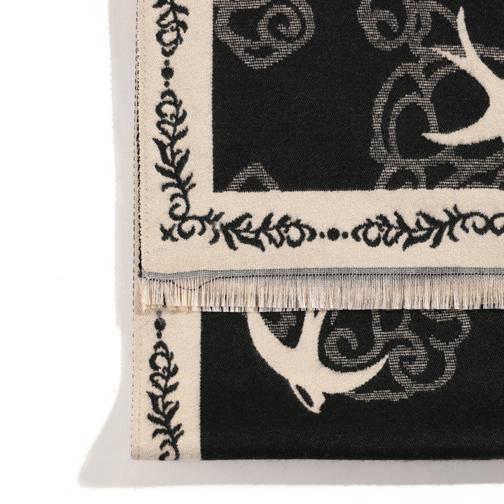 Whispering Swallows Shawl - Black