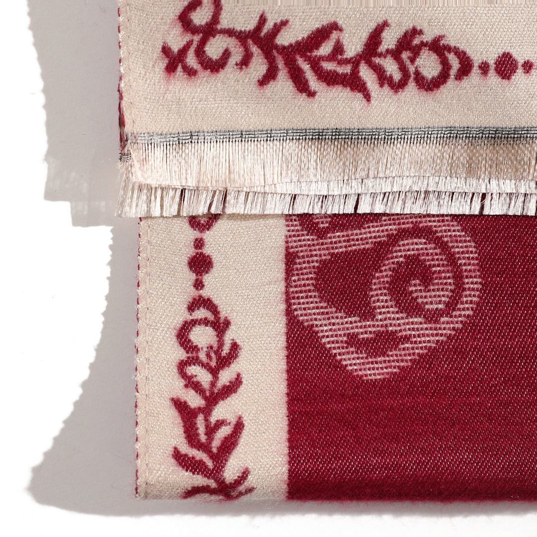 Whispering Swallows Shawl - Maroon