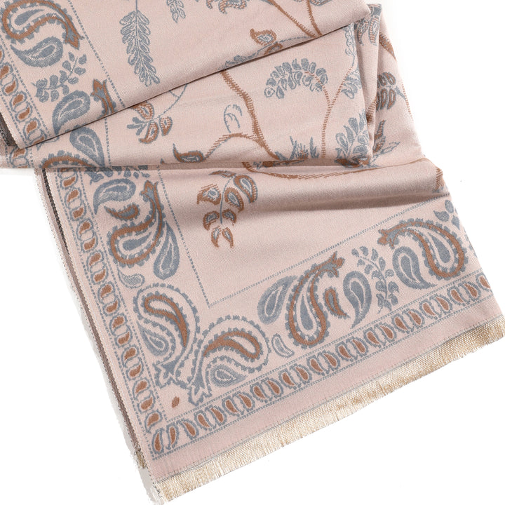 Desert Bloom Paisley Shawl - Brown